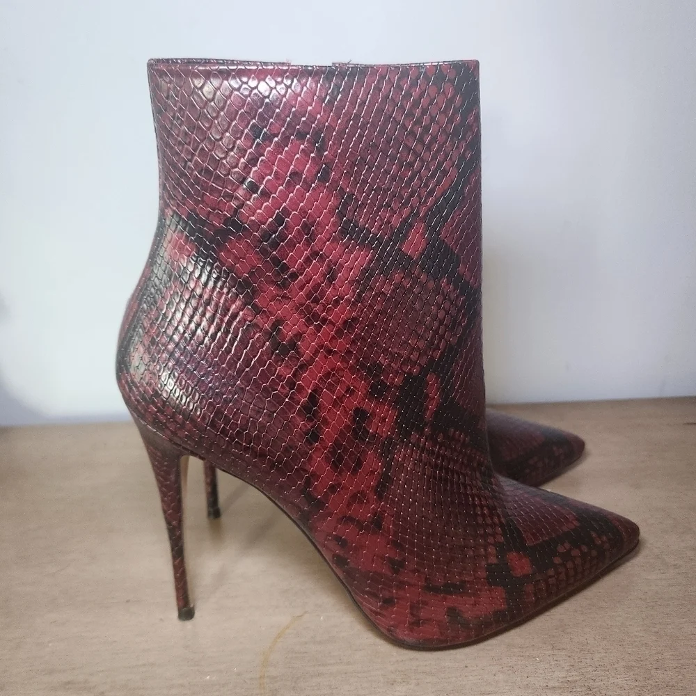 Aldo snake print ankle booties size 9 new without a box - Picture 2 of 8